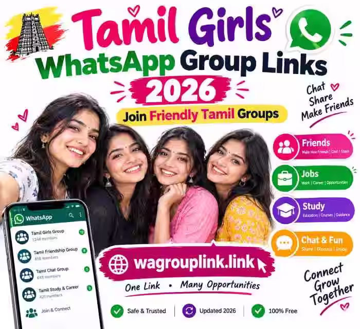 Latest Tamil Girls WhatsApp Group Links - Tamil Groups